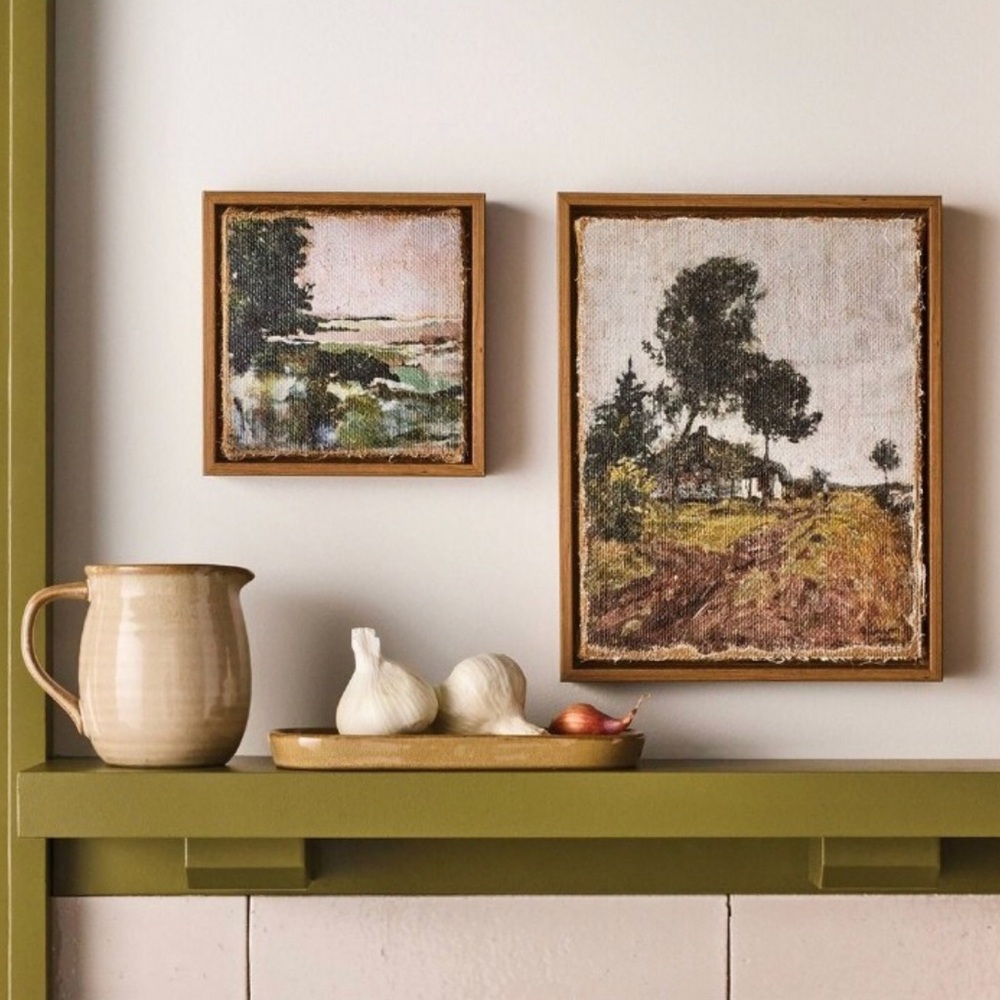 Hearth and hand with Magnolia - 2pc Landscape Burlap Wall Art Set - Picture 2 of 3